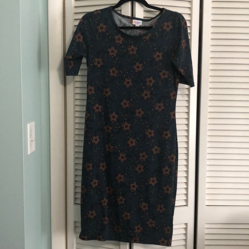 LuLaRoe Floral Julia Pencil Dress